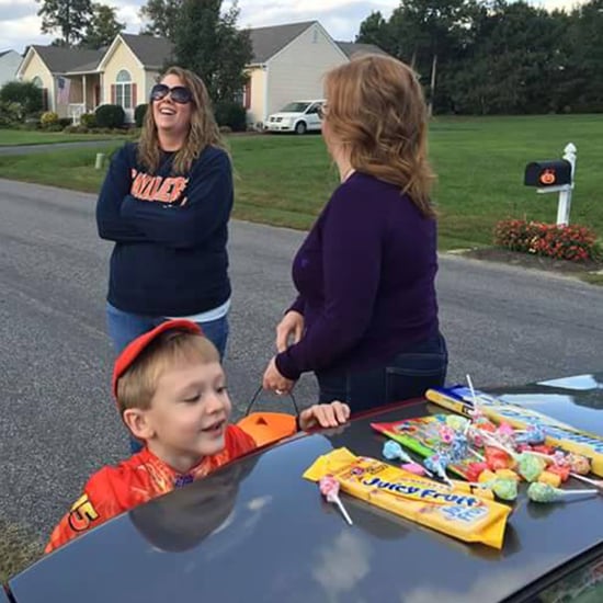 Neighbors Throw Early Halloween For Boy Who Needs Surgery