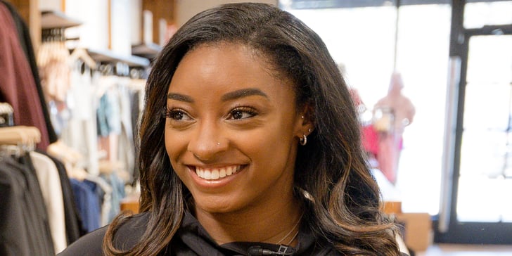 Simone Biles's Orange Cutout Midi Dress With Jonathan Owens | POPSUGAR