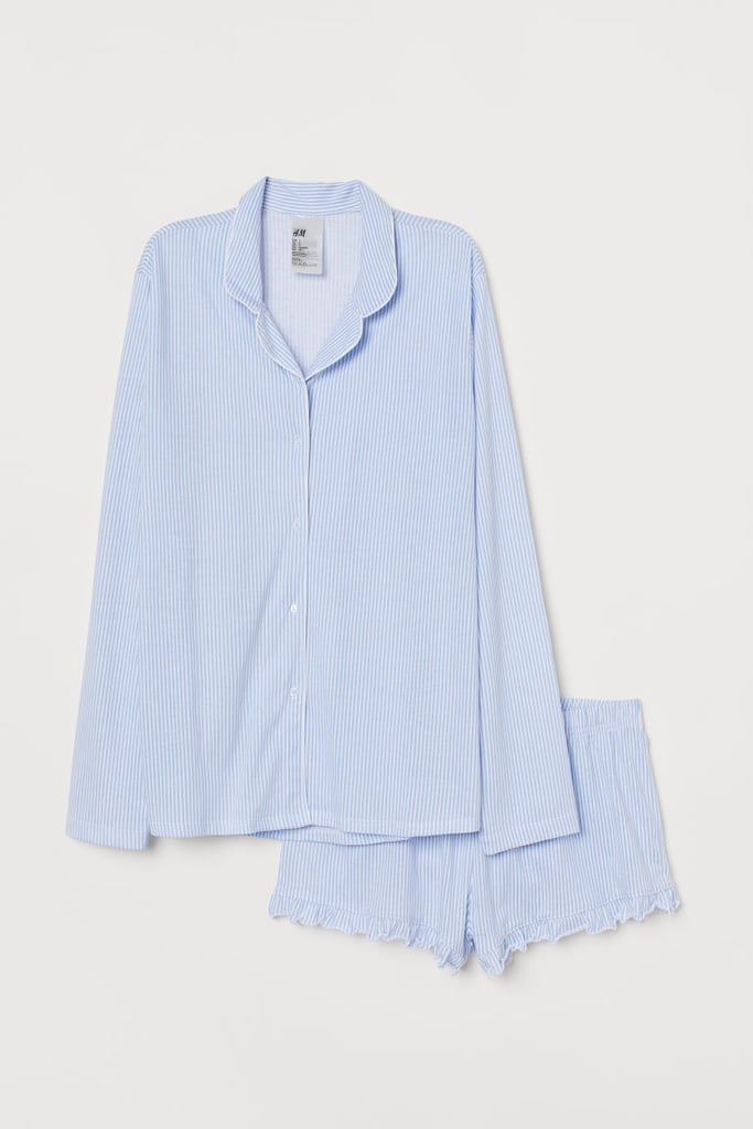 H&M Pajama Shirt and Shorts Set