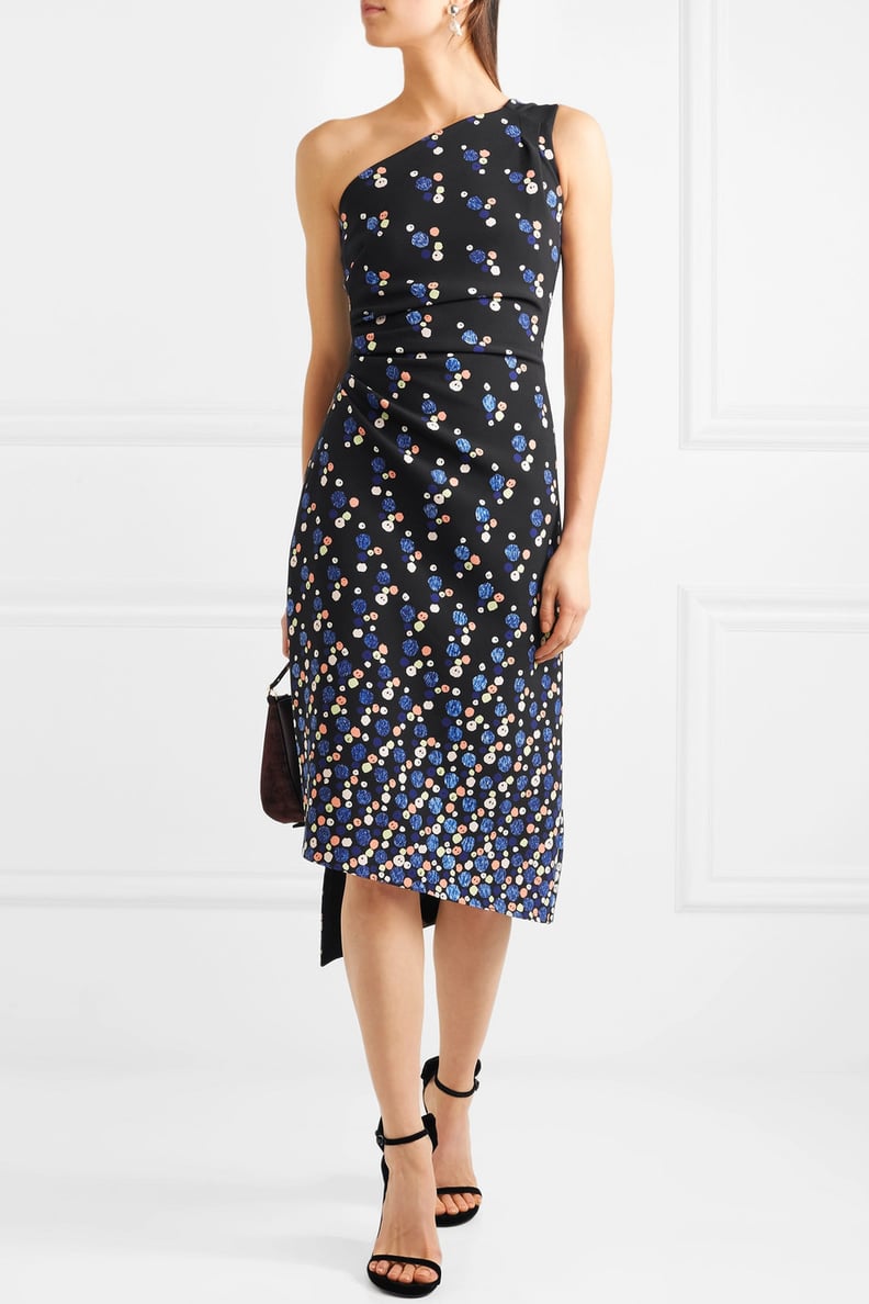 Peter Pilotto Cadi One-Shoulder Printed Crepe Dress