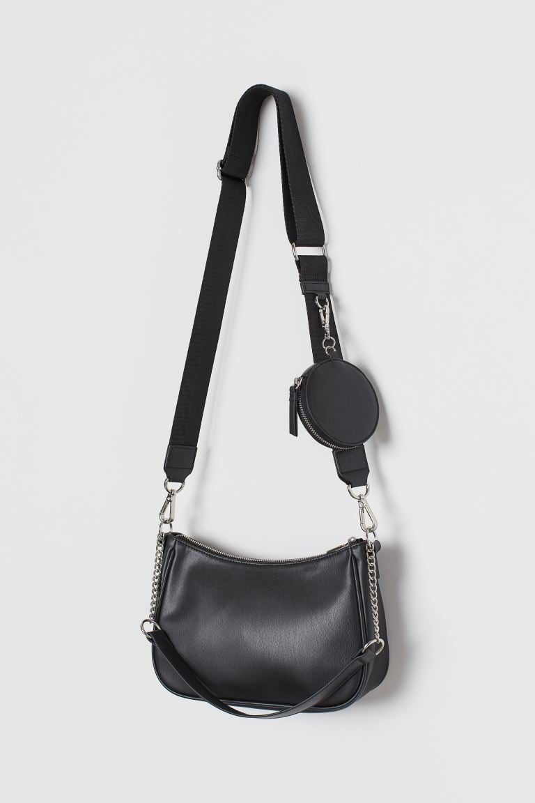 A Crossbody Bag: H&M Shoulder Bag with Pouch