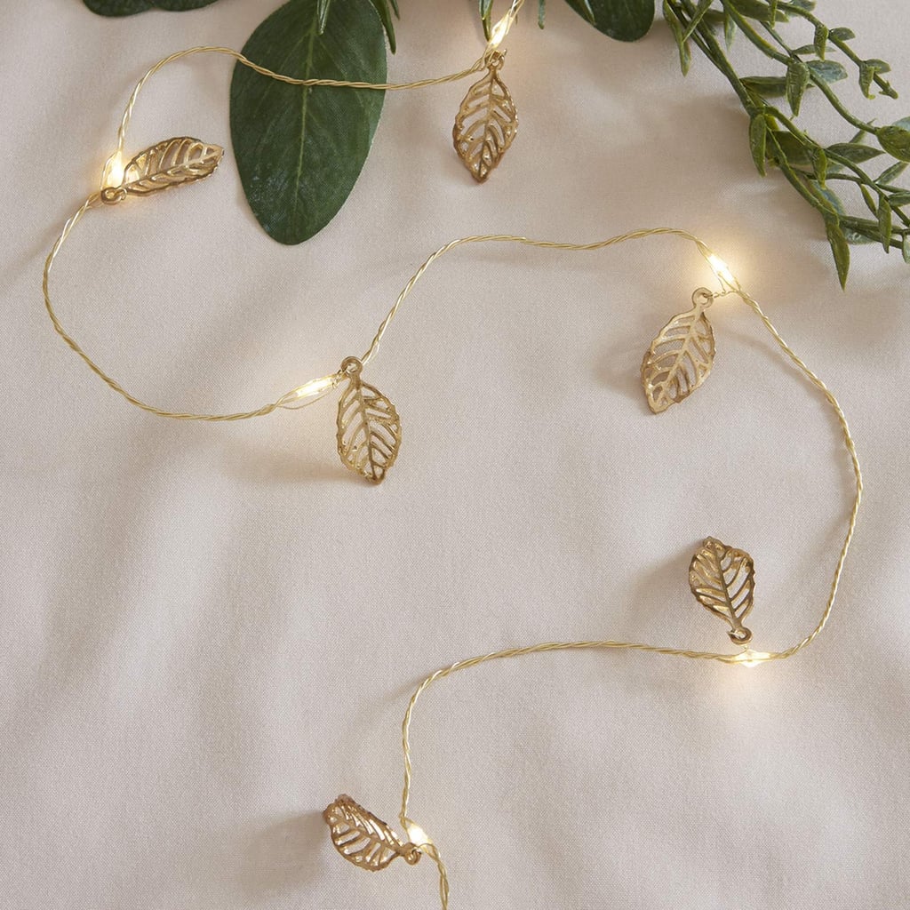 Gold Leaf Battery Operated Micro LED Fairy String Lights
