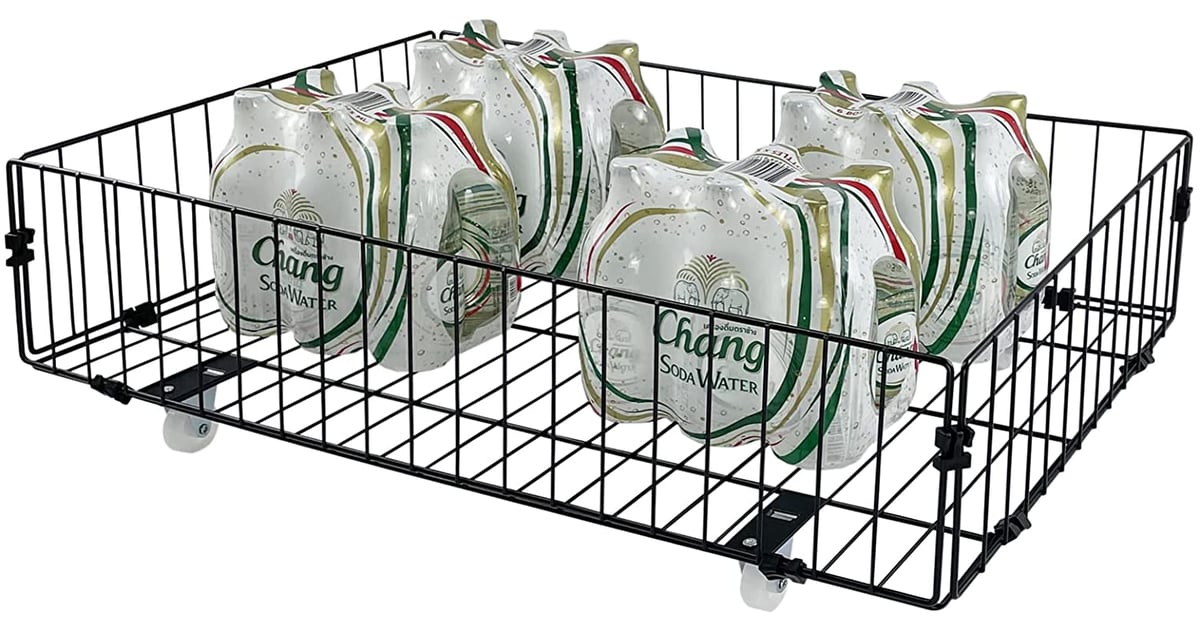 A Rolling Cart Foldable Rolling Under Bed Metal Basket Best Underbed