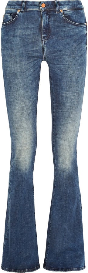 MiH Mid-Rise Distressed Flare Jeans ($295)