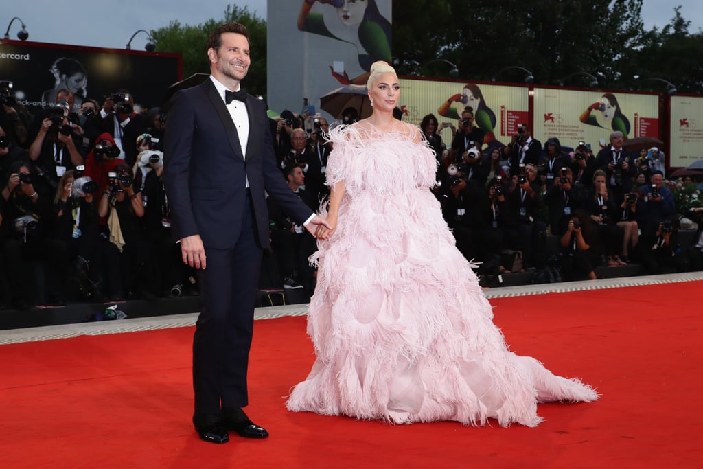 Lady Gaga Pink Valentino Dress at Venice Film Festival