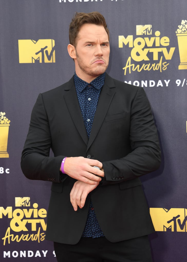 Chris Pratt at the MTV Movie and TV Awards 2018 POPSUGAR Celebrity UK