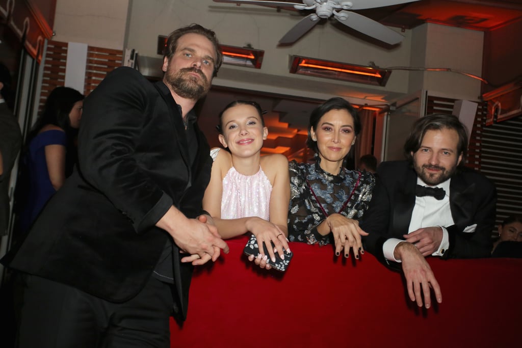 Millie Bobby Brown and David Harbour at the 2018 SAG Awards