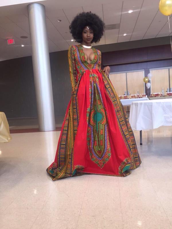 Kyemah posted a photo of her gown on social media, and it soon went viral. With good reason, too — it's absolutely gorgeous!