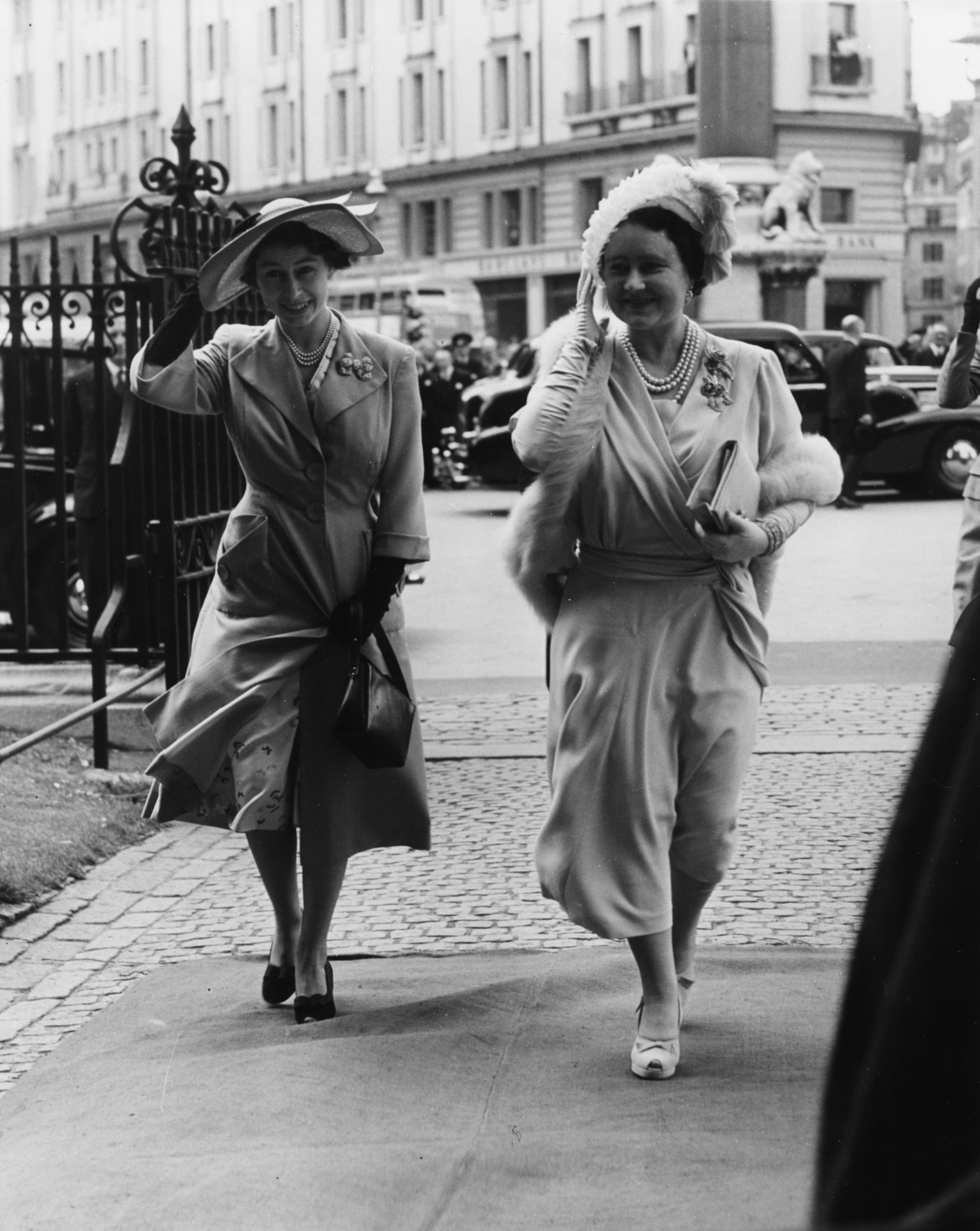 Lady Caroline Montagu-Douglas-Scott and Ian Bedworth Gilmour, 1951 | Queen Elizabeth's Wedding Guest Outfits All Have 1 Thing in Common — Have You Noticed? | POPSUGAR Fashion Photo 3