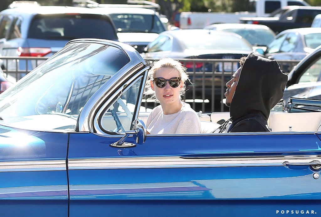Iggy Azalea and Nick Young took a ride with the top down in LA on Tuesday.
