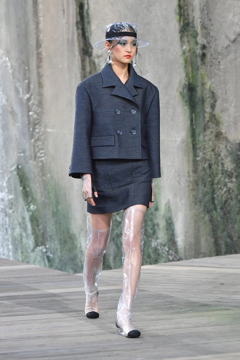 Chanel Models Wore See-Through Rain Gear at Paris Fashion Week