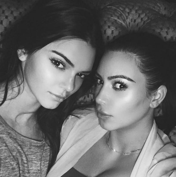 Kendall and Kylie Jenner on Instagram