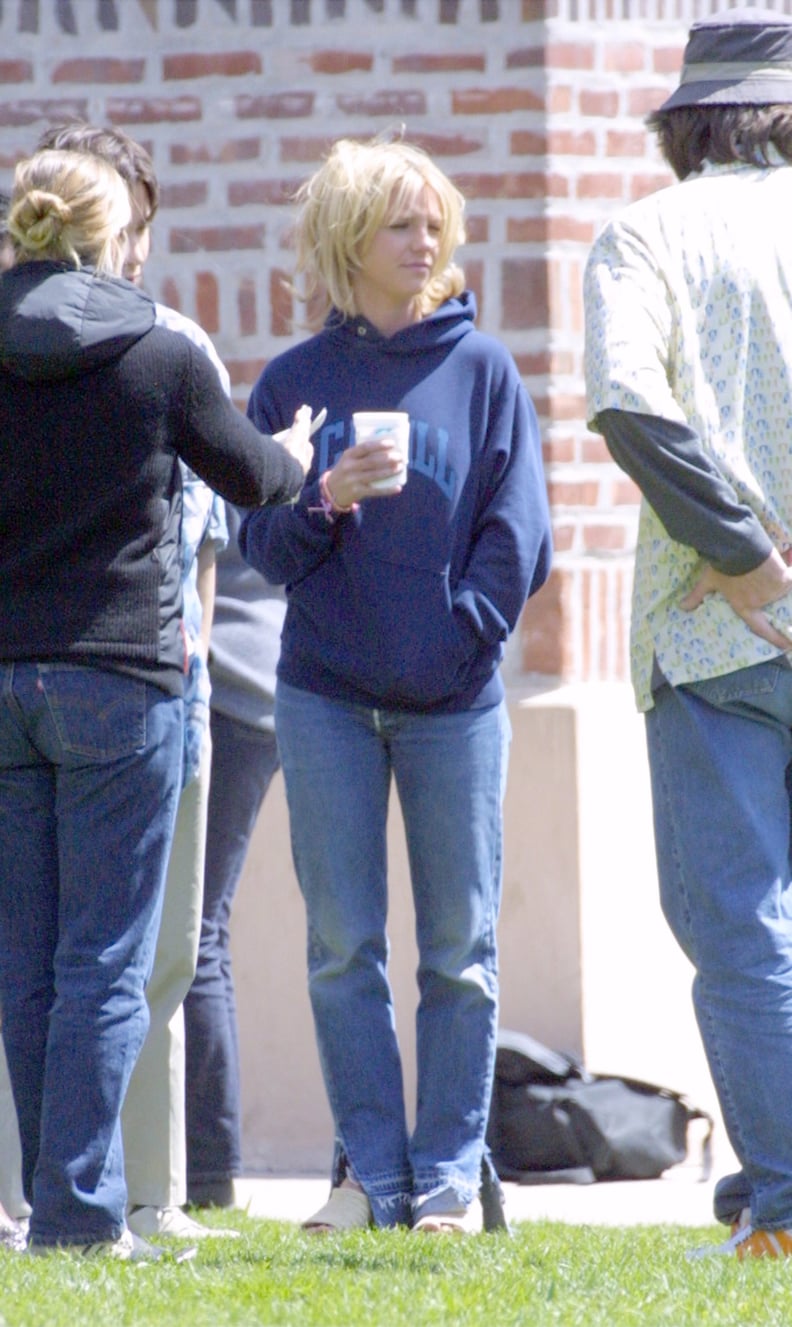 Britney Spears Was Spotted on Set in Jeans Nearly Identical to Gigi's in 2001