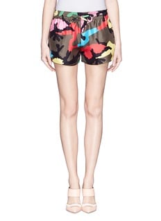 Valentino Camupsychedelic Silk Running Shorts