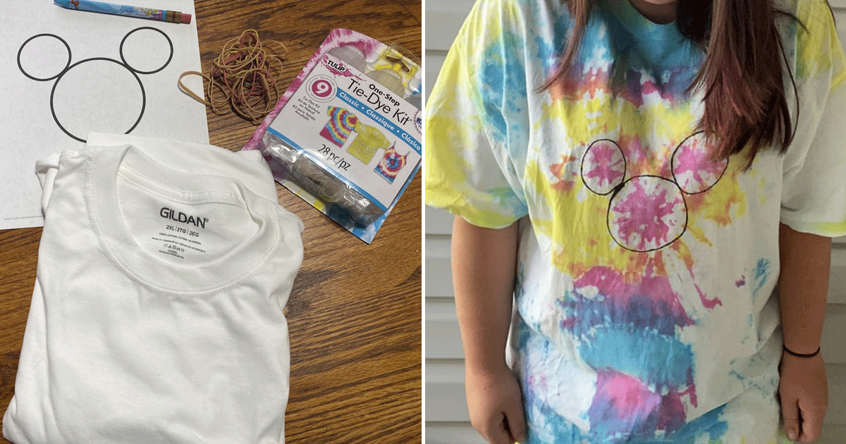 Here's How to Make Mickey Mouse Tie-Dye Shirts at Home