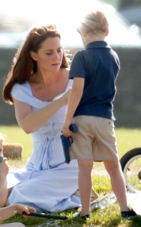 Prince George Plays With Toy Gun