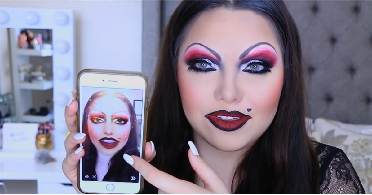 Snapchats Heavy Makeup Filter Beauty Tutorial Popsugar Beauty 