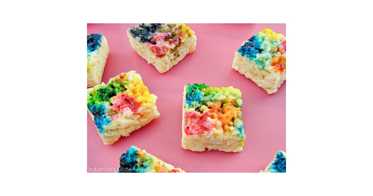 TieDyed Rice Krispie Treats TieDye Food Recipes POPSUGAR Family