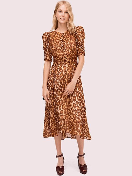 Kate Spade New York Panthera Clip Dot Dress | Leopard, Metallics, and Jewel  Tones! Kate Spade NY's New Collection Is a Fall Dream | POPSUGAR Fashion  Photo 16