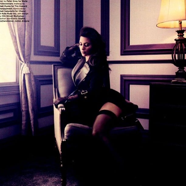 Kim shared a shot from her ELLE Magazine photo shoot.
Source: Instagram user kimkardashian