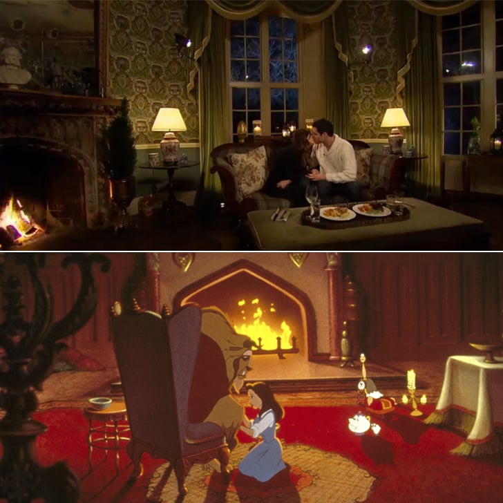 Which included a fireside snuggle.
