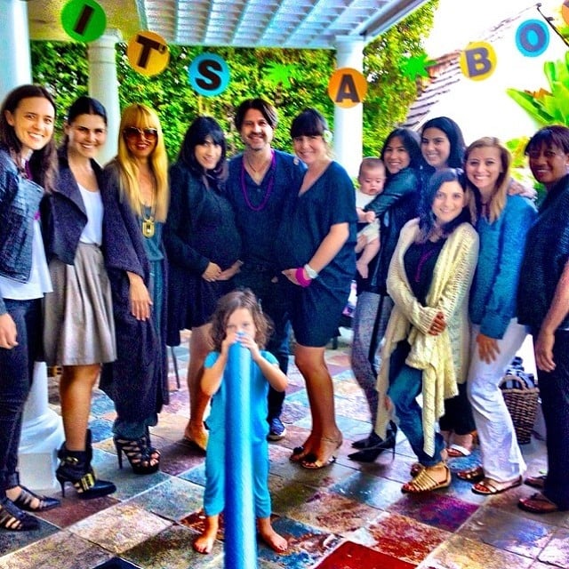 Skyler Berman joined his parents at a baby shower for two moms-to-be who work for Rachel Zoe.
Source: Instagram user rachelzoe