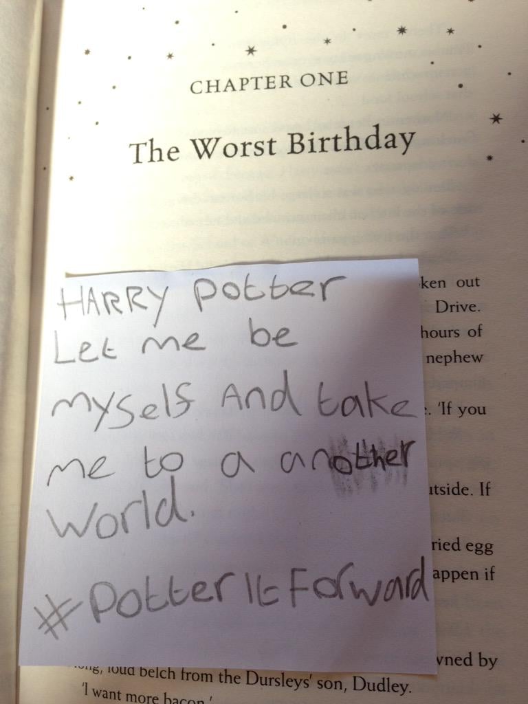 "Harry Potter let me be myself."