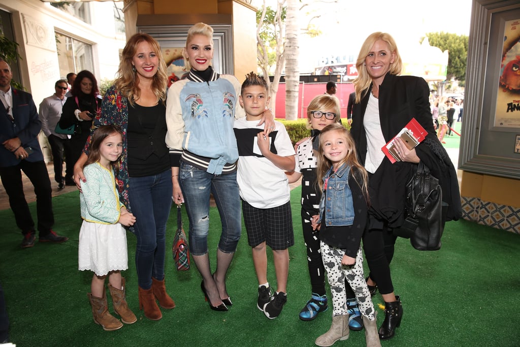 Gwen Stefani and Blake Shelton at Angry Birds LA Premiere