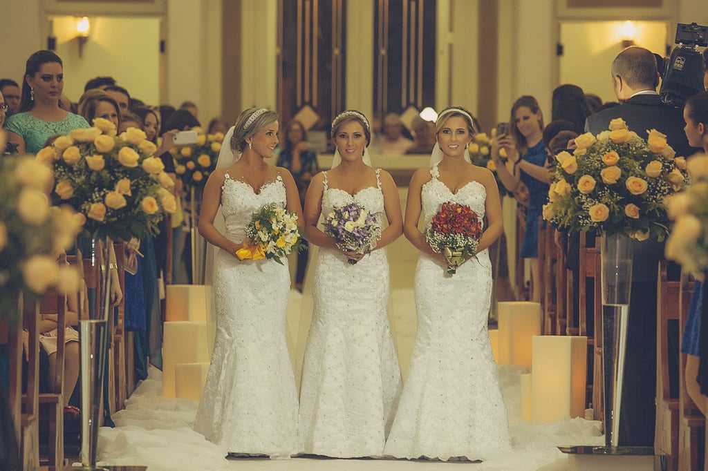 Identical Triplets Get Married at the Same Time