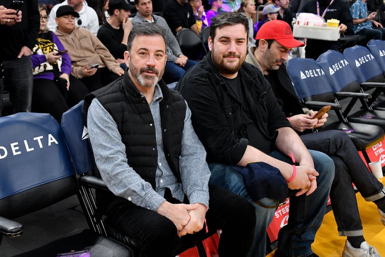 Jimmy and Kevin Kimmel at the Lakers vs. Chicago Bulls Game