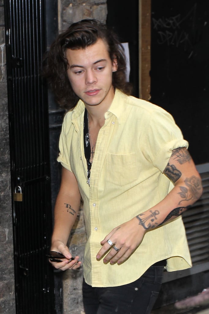 Harry Styles was spotted in London on Thursday afternoon.