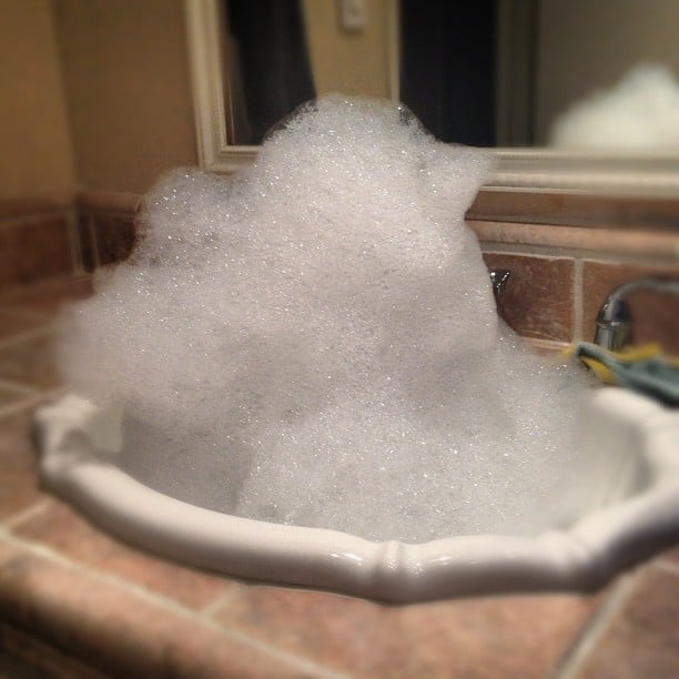 Fill the Sink With Bubbles