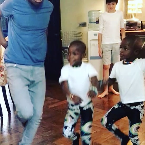 Madonna's Twin Daughters Dancing to "Holiday" Video 2017