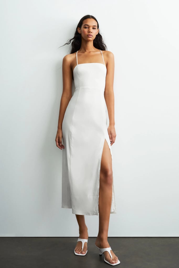 Linen Blend Dress | Shop the Best Zara Basics of 2021 | POPSUGAR