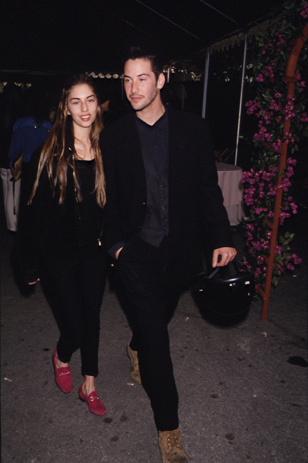 Keanu & Sofia Coppola [1992] Though their relationship didn't last