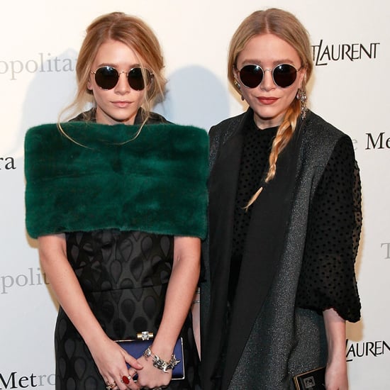 Mary-Kate and Ashley Olsen Wearing Vintage Dresses