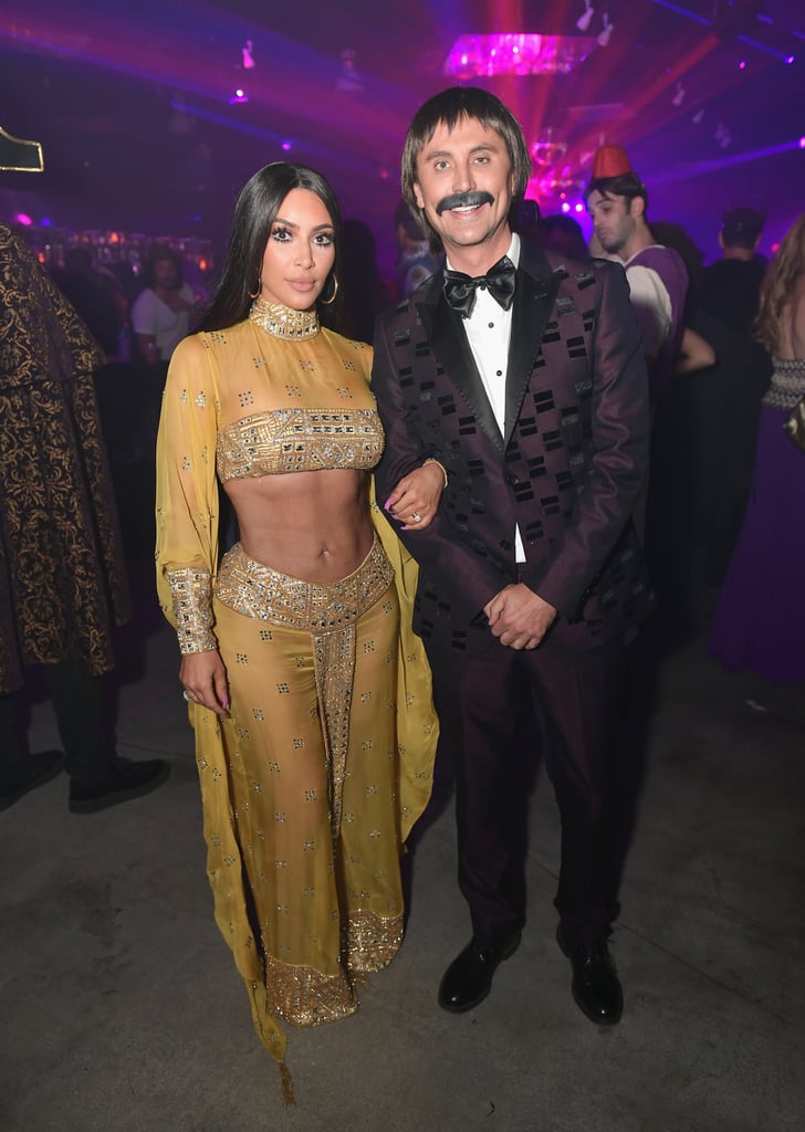 Kim Kardashian and Jonathan Cheban as Cher and Sonny For Halloween in 2017
