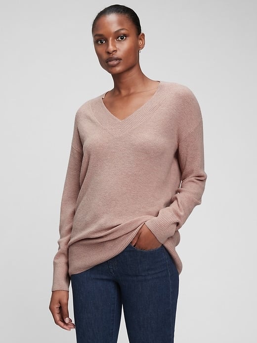 Gap Textured V-Neck Sweater