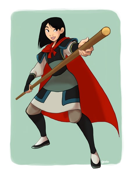 Mulan in Li Shang's Clothing