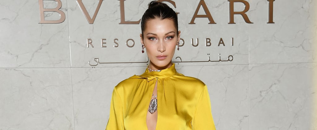 Bella Hadid Yellow Fendi Dress