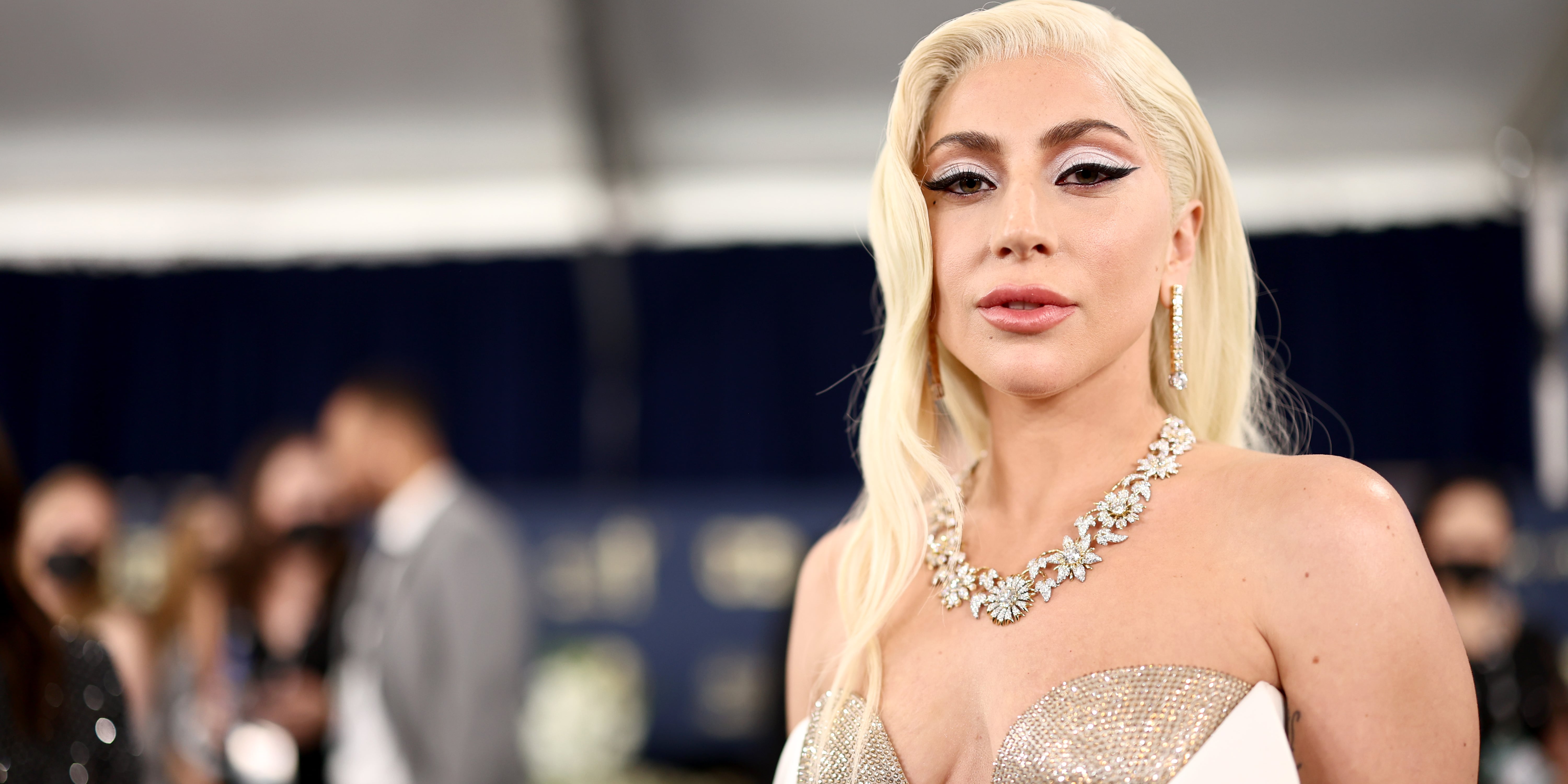Lady Gaga Armani Prive Dress at the SAG Awards 2022 POPSUGAR Fashion