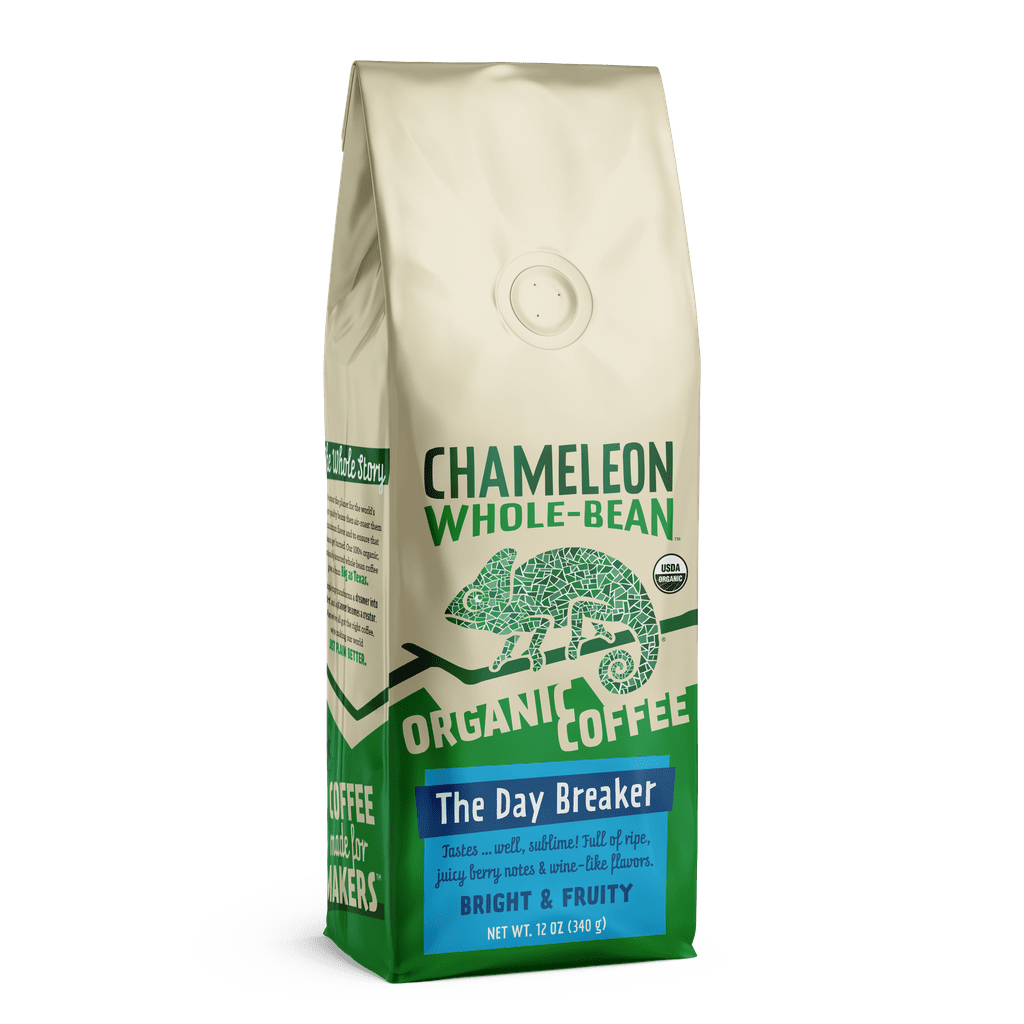 Chameleon Whole-Bean Organic Coffee in The Day Breaker