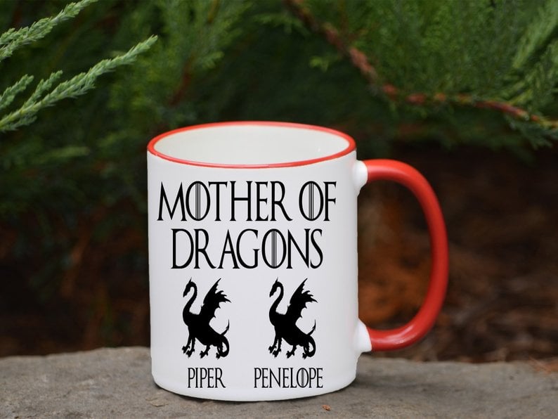 Game of Thrones Mother of Dragons Personalized Coffee Mug