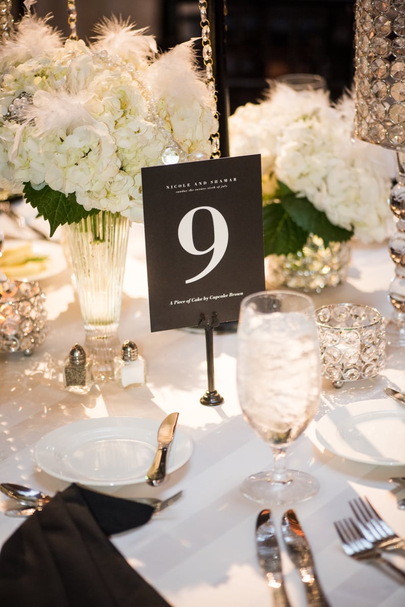 Simple baubles as tablescape details are a chic way to emphasize your love of shine.