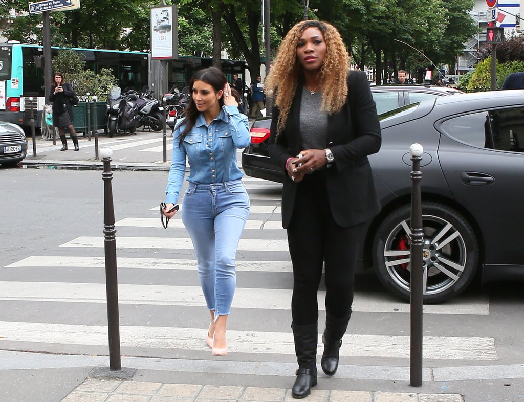 Kim Kardashian and Serena Williams in Paris