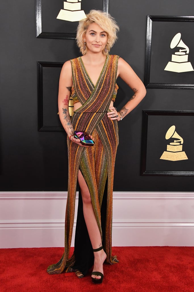 Paris Jackson's Balmain Jumpsuit at the 2017 Grammy Awards