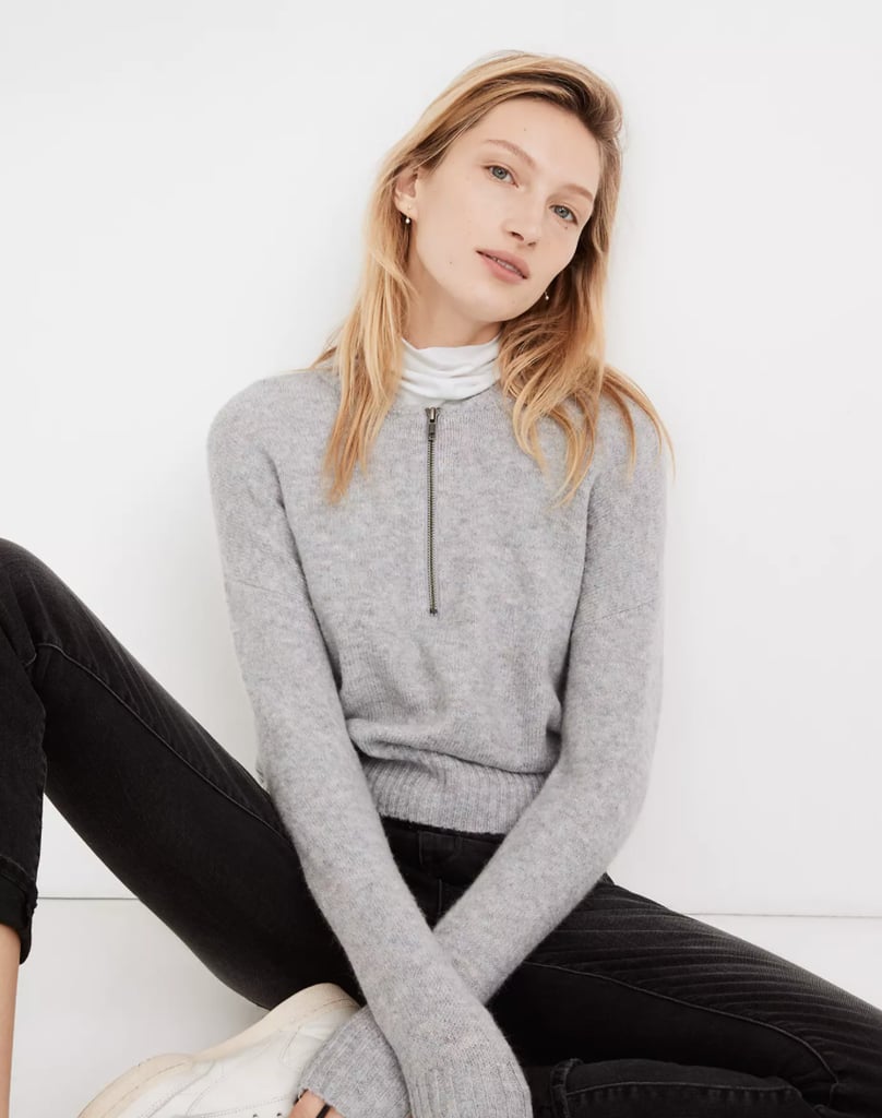 Madewell York Half-Zip Pullover Sweater