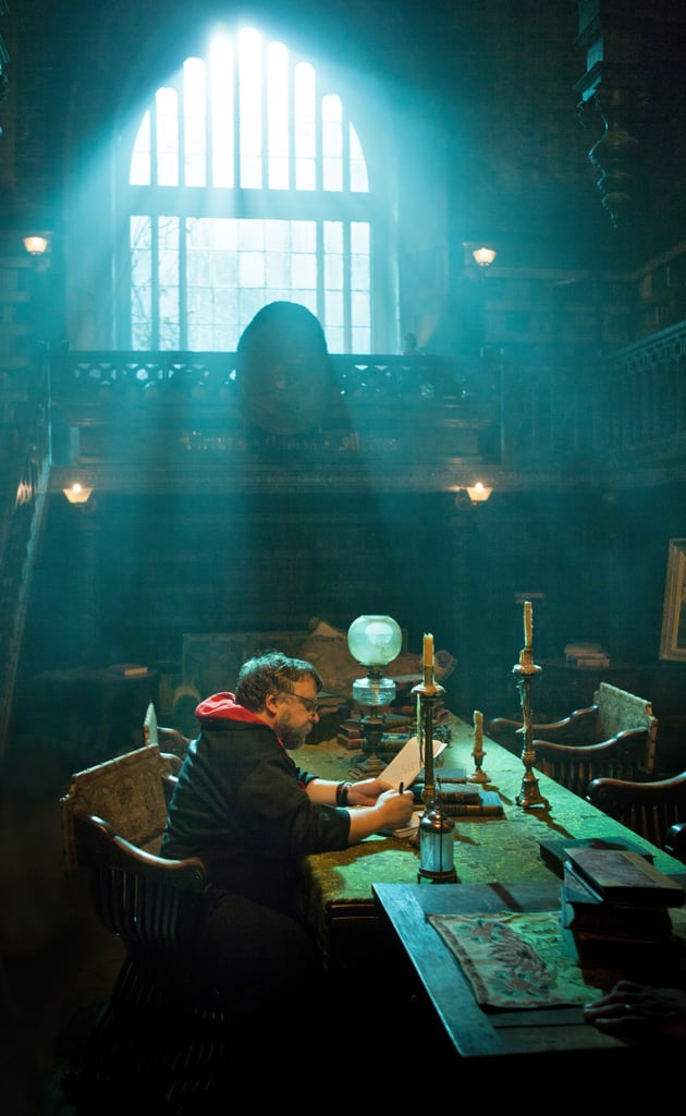 Director Guillermo del Toro on the set.