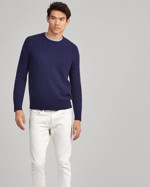 Ralph Lauren x Friends Cable-Knit Cashmere Sweater