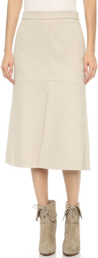 Tibi Front Slit Midi Skirt ($495)